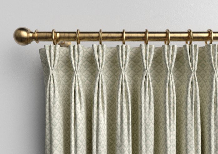 Trellis Prints, Scallop and Bud Green - Made to Measure Curtains - Image 11